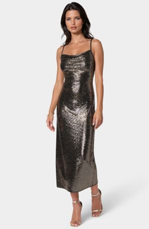 Picture of Ombre Sequin Maxi Slip Dress