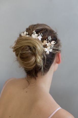 Cherry Blossom Hair Pin And Comb Set David S Bridal