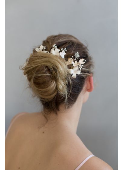 Cherry Blossom Hair Pin And Comb Set David S Bridal