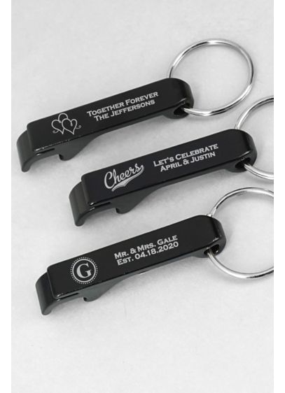 Personalized Aluminum Keychain Bottle Opener - Give your guests a favor that is practical