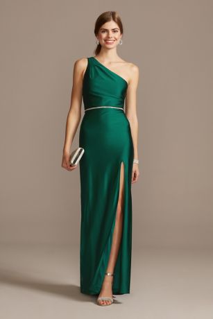 emerald formal gowns