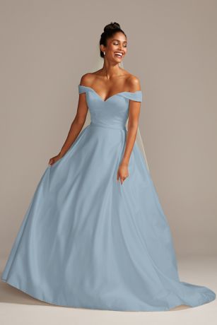 blue long dress for wedding