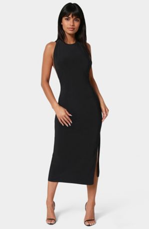 Picture of High Neck Cowl Maxi with Slit Dress