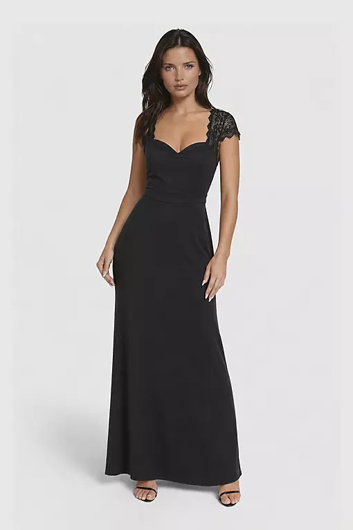 african style evening dresses Black One Shoulder Long A-line One Shoulder Party Dress, Simple Black Cutedressy