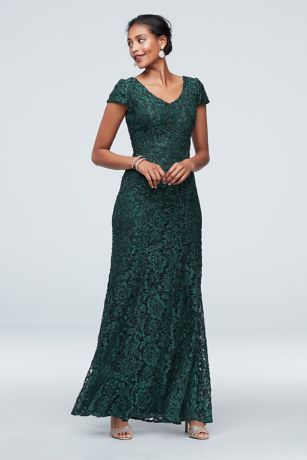 alex cap sleeve lace dress