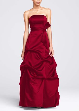 david's bridal strapless bridesmaid