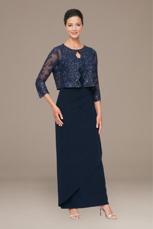 Picture of Empire Waist Tank Dress with Embroidered Jacket