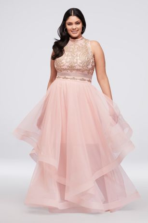 2 piece dress plus size