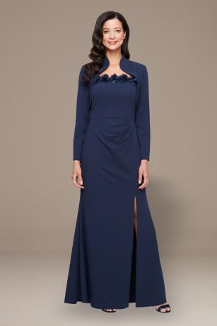 Picture of Bolero Jacket Dress with Flower Neckline