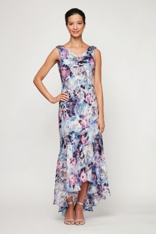 alex evenings high low dress