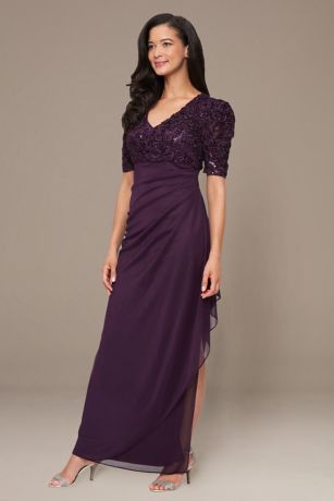 Picture of Empire Dress with Soutache Bodice and Puff Sleeve