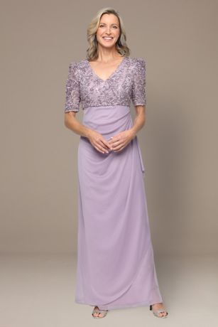 Picture of Empire Dress with Soutache Bodice and Puff Sleeve