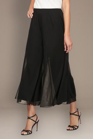 Picture of Mesh Wide Leg Cropped Pants