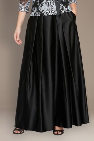Picture of Satin Ball Gown Skirt with Pockets