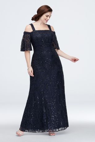 off the shoulder sequin dress plus size