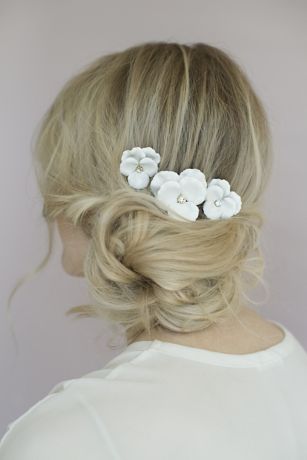 white hair comb