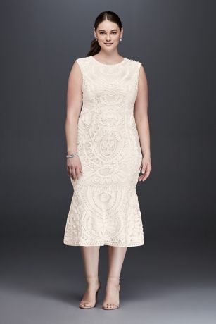 soutache midi dress