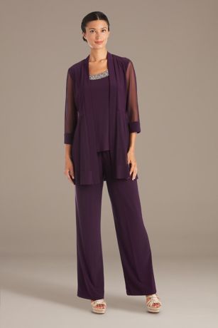 Picture of Embellished Jersey Tank Two-Piece Pantsuit