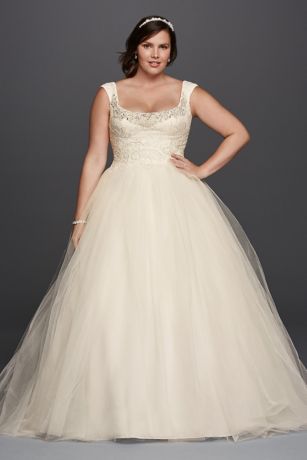 oleg cassini one shoulder wedding dress