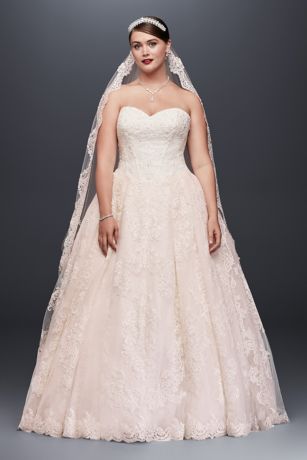 david's bridal full figure wedding dresses