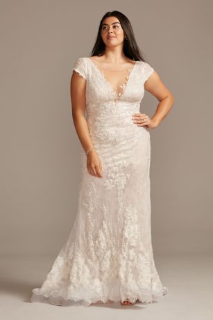 david's bridal cap sleeve