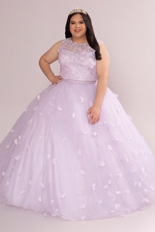 Picture of 3-Piece Convertible Quince Dress with Heart Back