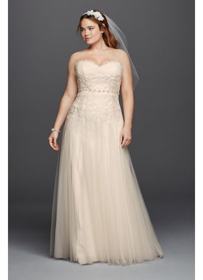 Melissa Sweet Beaded Plus Size Wedding Dress | David's Bridal