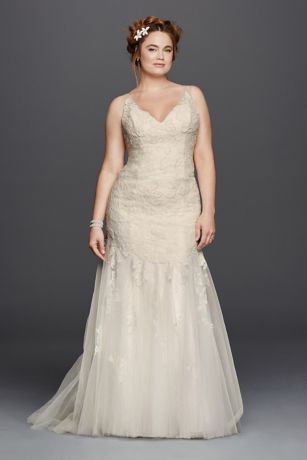 Melissa Sweet Illusion Tank Wedding Dress | David's Bridal