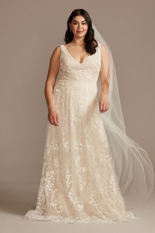 plus size wedding dresses with long trains