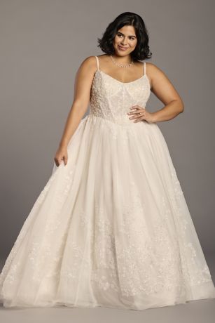 Picture of Lace-Up Back Ballerina Tank Ball Gown