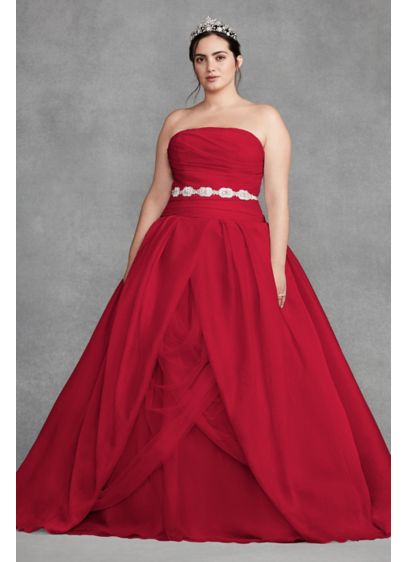White by Vera Wang Organza Plus Size Wedding Dress David White by Vera Wang Organza Plus Size Wedding Dress David