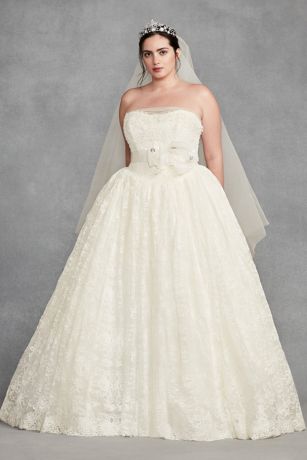 vera wang plus size gowns