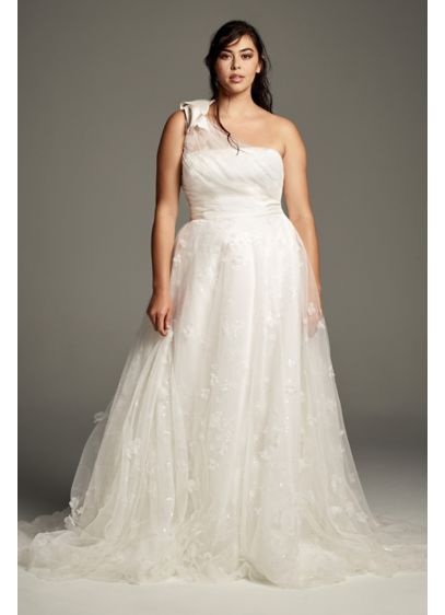 White by Vera Wang Tiered Organza Wedding Dress David s White by Vera Wang Tiered Organza Wedding Dress David s