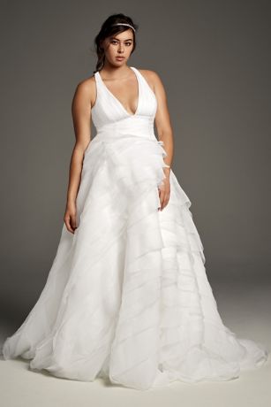 t back wedding dress