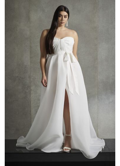 White By Vera Wang Gazar Plus Size Wedding Dress David S Bridal