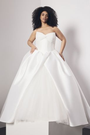 Picture of Split Hem Mikado Ball Gown