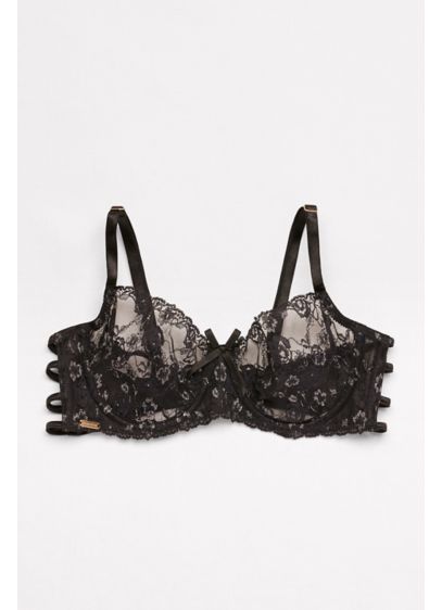 Fiorentina Unlined Lace Bra with Strappy Sides | David's Bridal