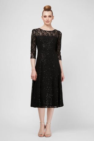 david's bridal black cocktail dress