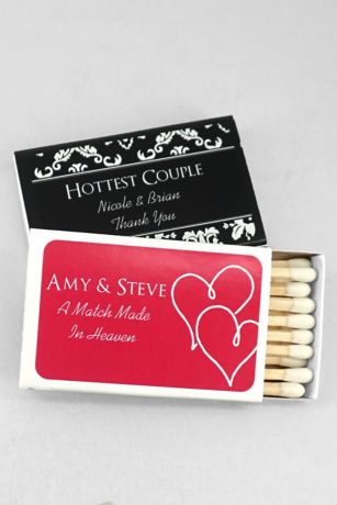 Personalized Match Box with Design | David's Bridal