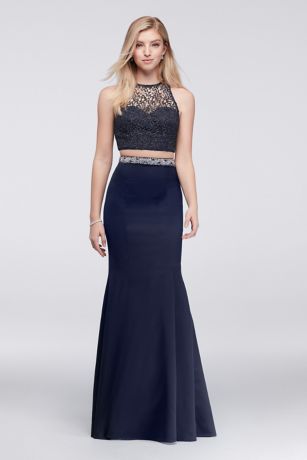 my michelle navy blue dress