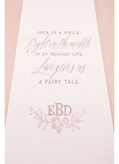 Personalized Modern Fairy Tale Aisle Runner David S Bridal