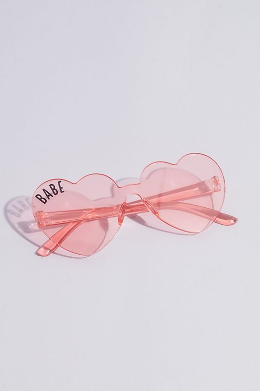 Mud Pie Transparent Heart Sunglasses