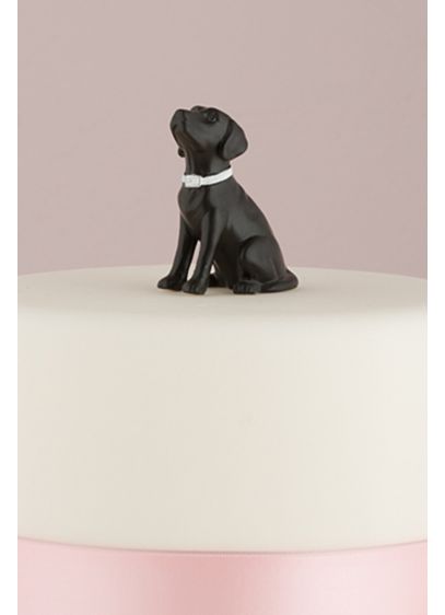 Dog Figurine Cake Topper - Have your favorite furry friend celebrating beside you