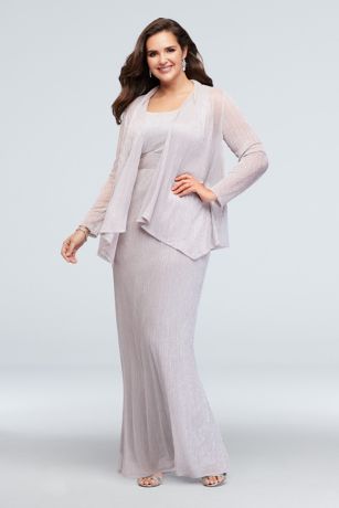 sheath dress with long jacket