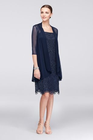 sheath dress with jacket for wedding