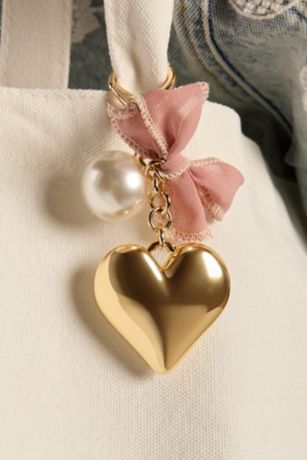 Picture of Heart and Bow Bag Charm