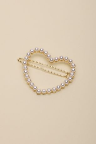 Picture of Pearl Heart Barrette