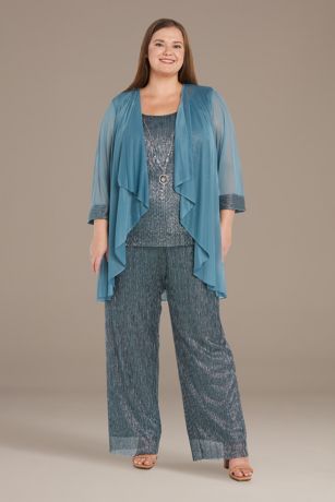 Picture of Three-Piece Metallic Pantsuit Set