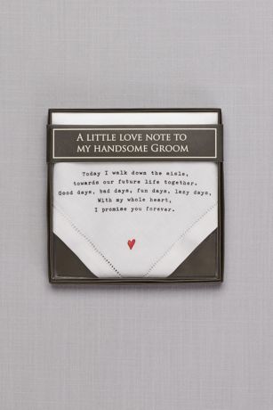 Picture of Groom Love Note Handkerchief