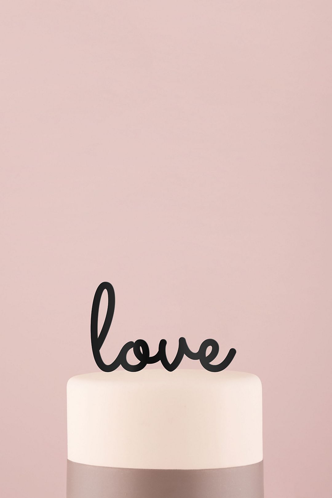 Love Acrylic Cake Topper Image
